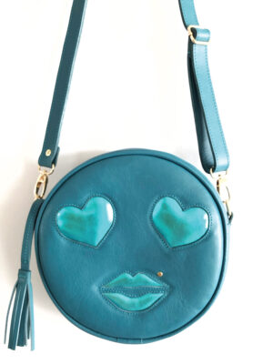 Smile Face Bag - Turquoise Capri